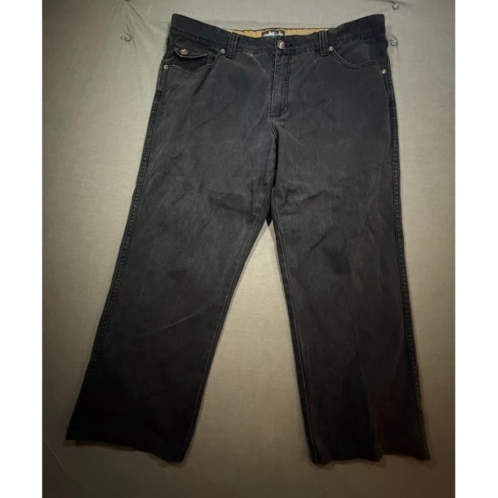 Pelle Pelle Jeans Mens Black Straight Leg Casual‎ Work Pants Size 42x29.